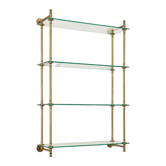 Ballard Designs Marloe Glass Shelf WV025 Assembly Instructions