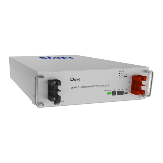 Deye Spring Series User Manual