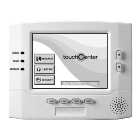 Honeywell 6270 TouchCenter Quick Manual
