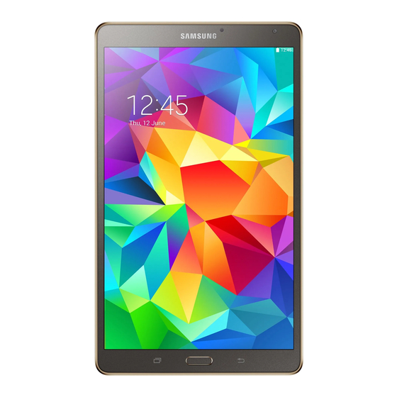 Samsung Galaxy TAB S User Manual