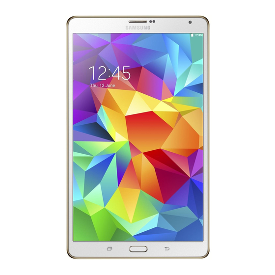 Samsung Galaxy Tab S User Manual