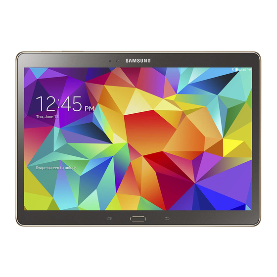 Samsung GALAXY TAB S User Manual