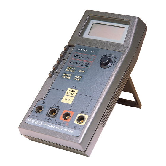 REED DW-6060 Instruction Manual