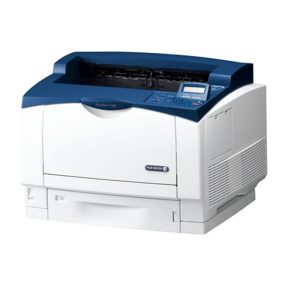 Fuji Xerox DocuPrint 3105 Settings Manual