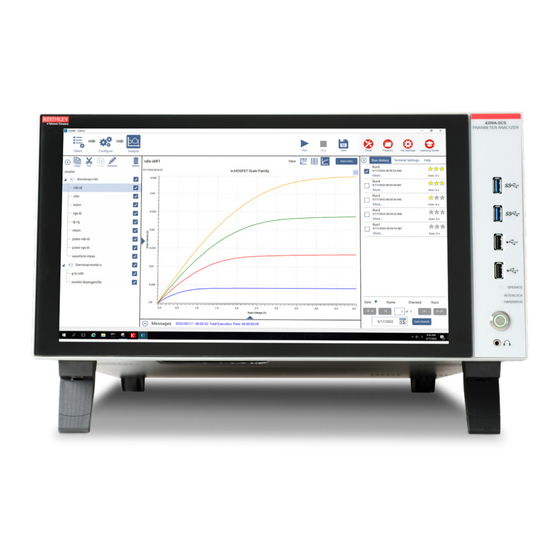 Tektronix Keithley 4200A-SCS-PKA Manuals