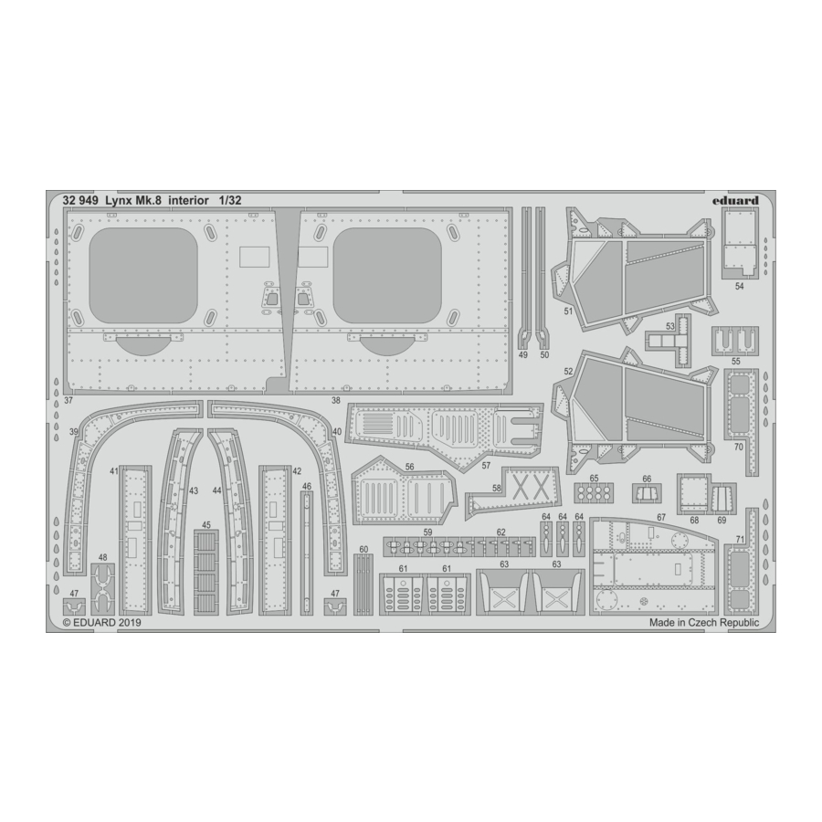 Eduard Lynx Mk.8 interior Assembly Instructions
