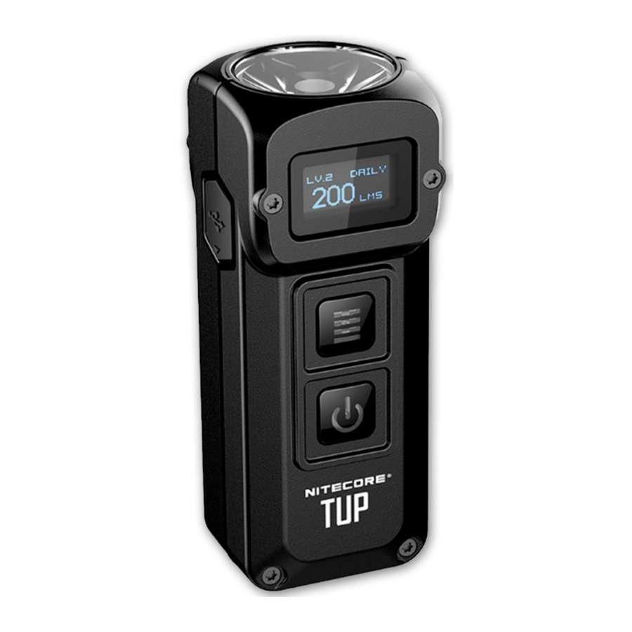 Nitecore TUP - 1000 lumens Intelligent Pocket Light Manual
