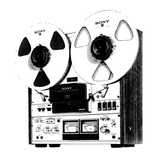 Sony TC-756-2 Owner's Instruction Manual