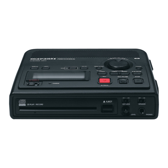 Marantz CDR310 Professional User Manual