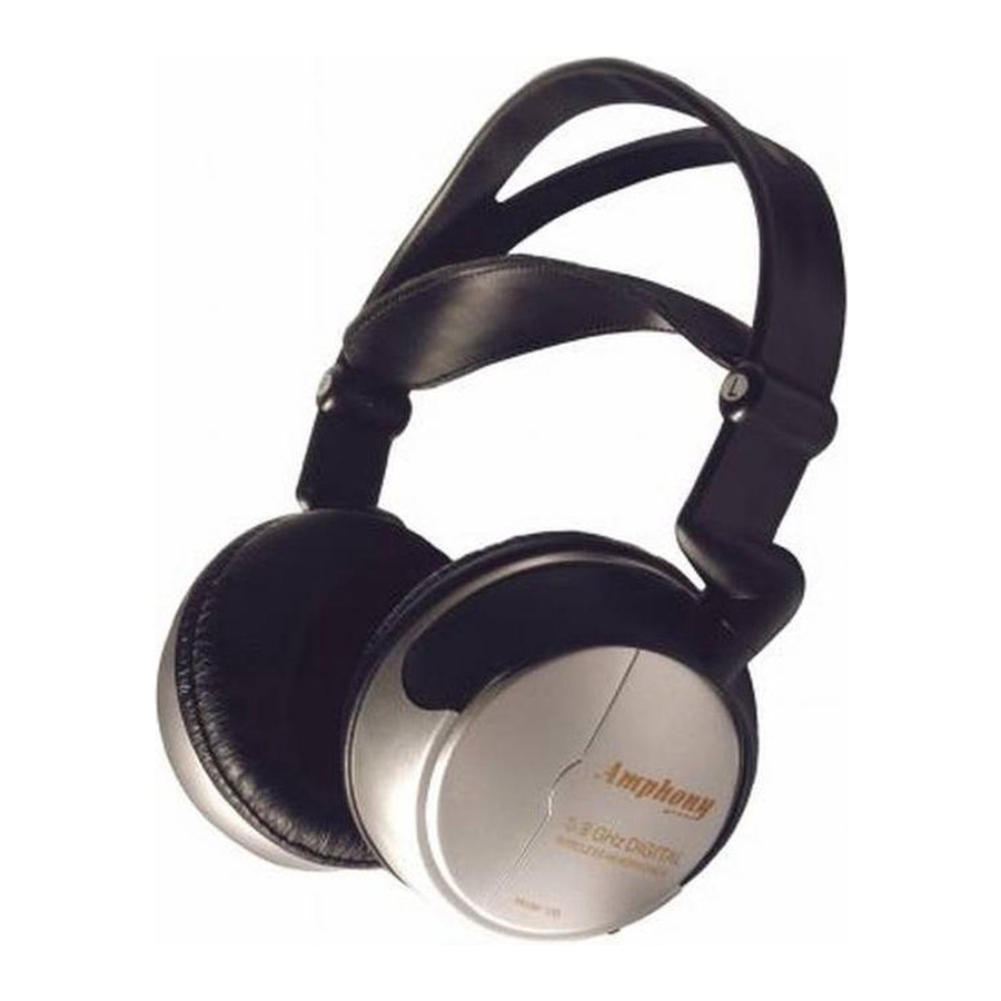 Amphony 5.8 GHz Digital Wireless 500 Specifications
