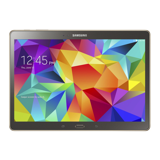 Samsung Galaxy Tab S User Manual