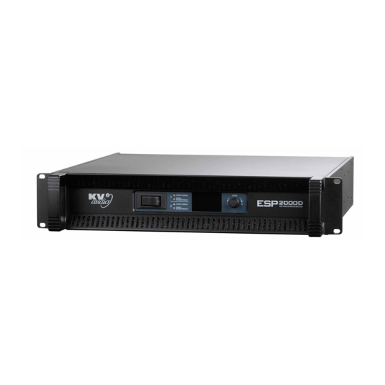 KV2 Audio ESP2000D Manuals