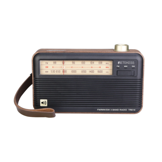 Retekess TR614 Portable Analog Radio Manuals