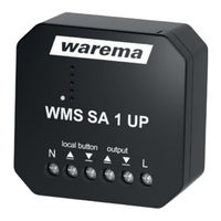 Warema WMS SA 1 UP Operating And Installation Instructions