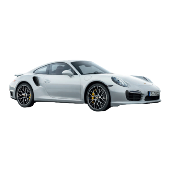 Porsche 911 Turbo 2014 Manuals