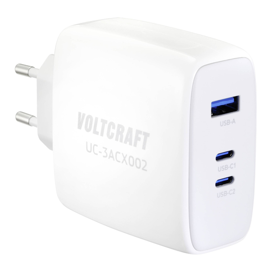 VOLTCRAFT UC-3ACX002 Operating Instructions Manual