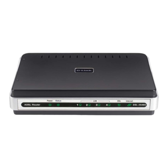 D-Link DSL-2540U User Manual