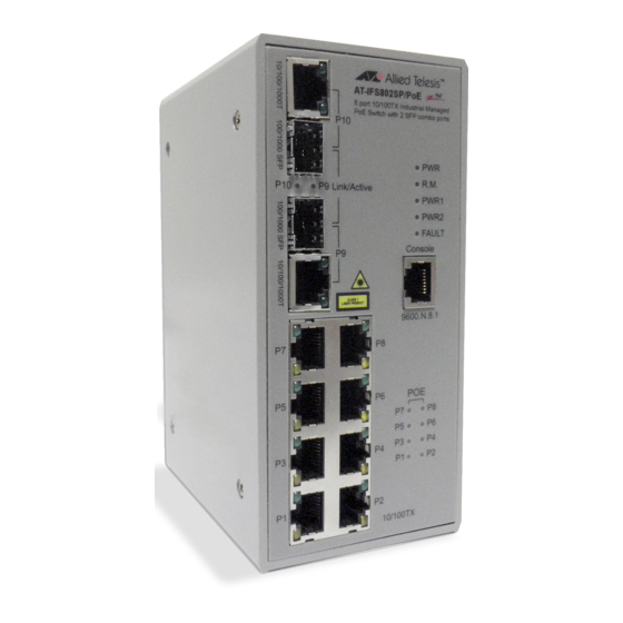 Allied Telesis AT-IFS802SP/POE Manuals