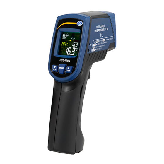 PCE Instruments PCE-779N Manual