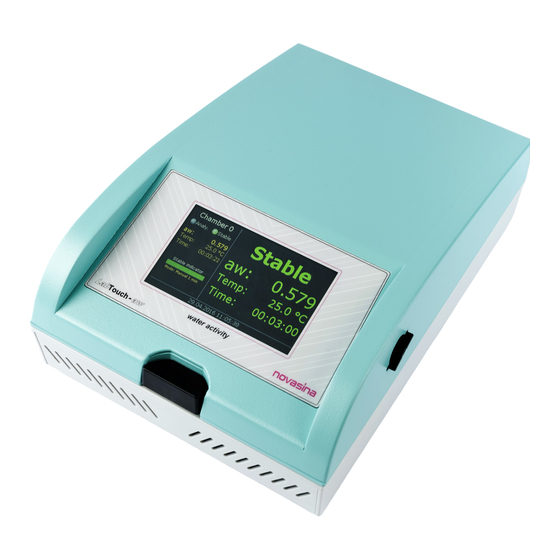 Novasina LabTouch-aw Operating Instructions Manual