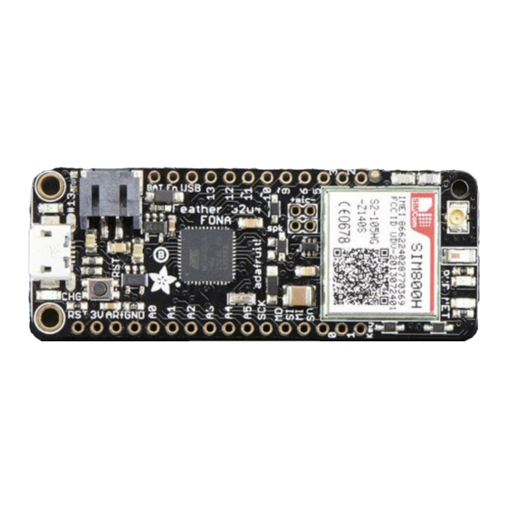 Adafruit Feather 32u4 FONA Manual