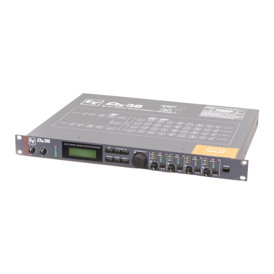 Electro-Voice Dx38 Specifications