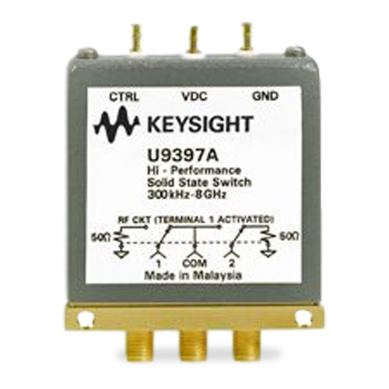 Keysight Technologies U9397A Manuals