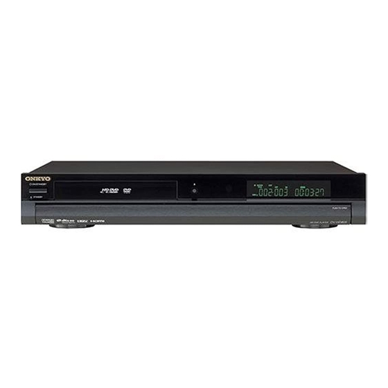 Onkyo DV-HD805 Instruction Manual