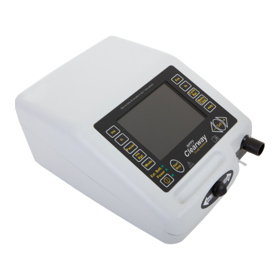 B & D Electromedical NIPPY Clearway Instructions For Use Manual