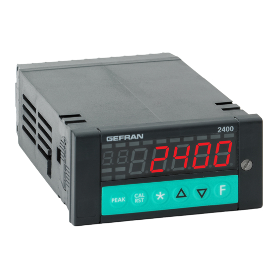 gefran 2400 Installation And Operation Manual