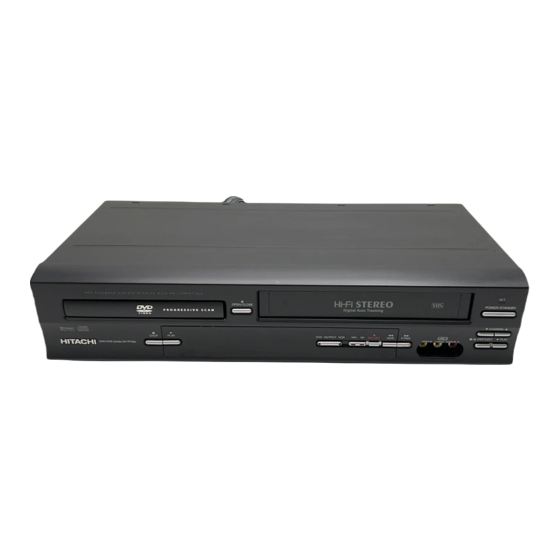 Hitachi DV-PF73U Instruction Manual