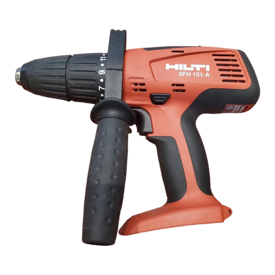 Hilti SF 151-A Operating Instructions Manual