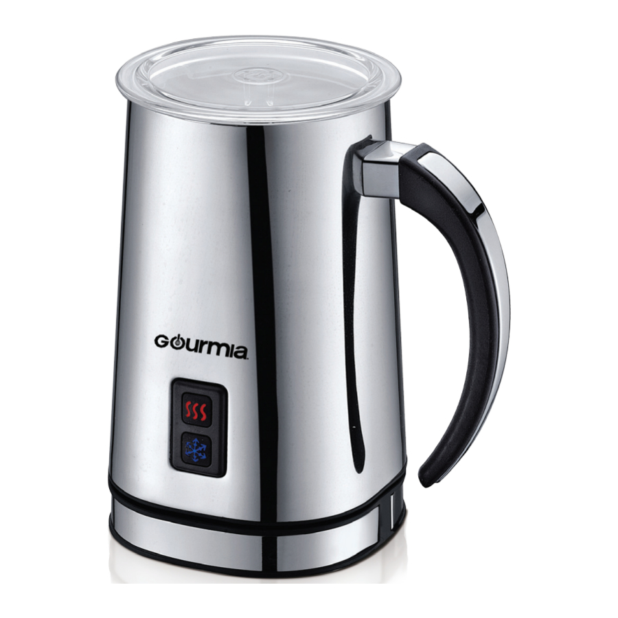 Gourmia GMF225 - Cordless Electric Milk Frother & Heater Manual