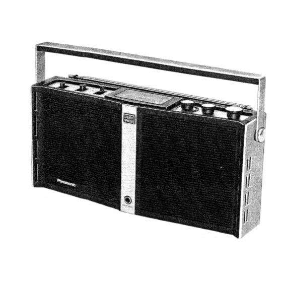 Matsushita Electric RF-973B Service Manual