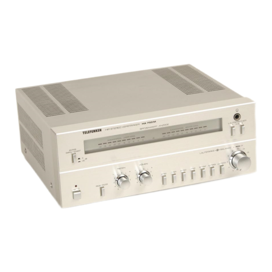 Telefunken HA 750 M Service Manual
