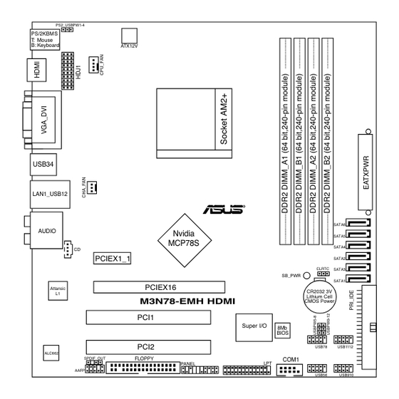 Asus M3N78-EMH HDMI - Motherboard - Micro ATX User Manual