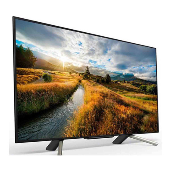 Sony BRAVIA KDL-50W660F Manuals