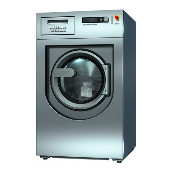 Miele professional PW 814 Operating And Installation Instructions