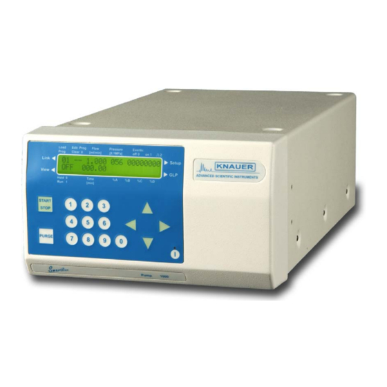 Knauer Smartline Pump 1000 Manual
