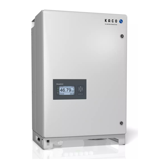 Kaco blueplanet gs 50.0TL3-S B1 WM OD IIGB Manual