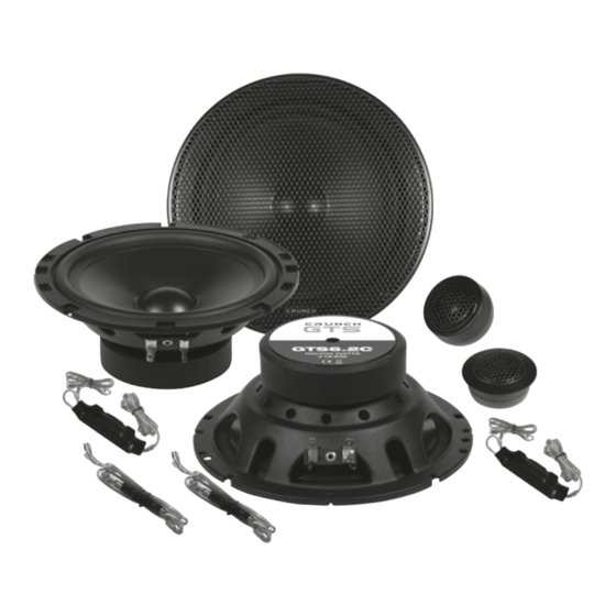 Audio Design CRUNCH GTS Series Installation Notes