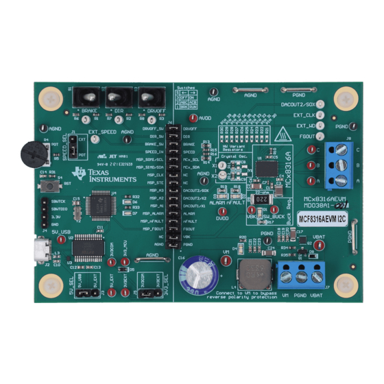 Texas Instruments MCF8316A User Manual