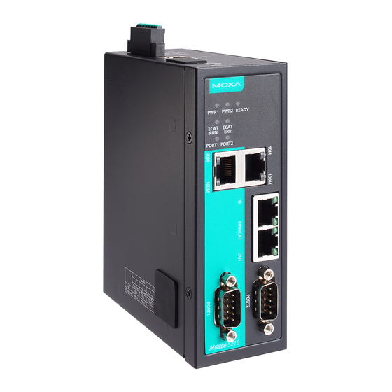 Moxa Technologies MGate 5216 Series Quick Installation Manual