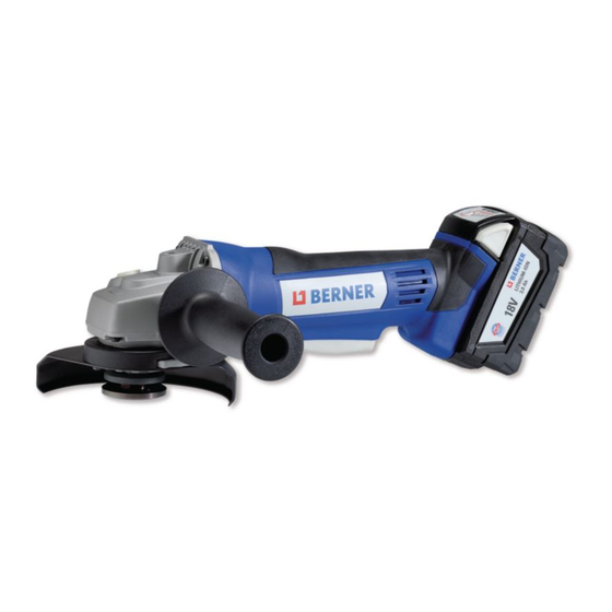 Berner BACAG 18V Instruction Manual