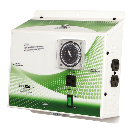 Titan Controls Helios 3 Instruction Manual