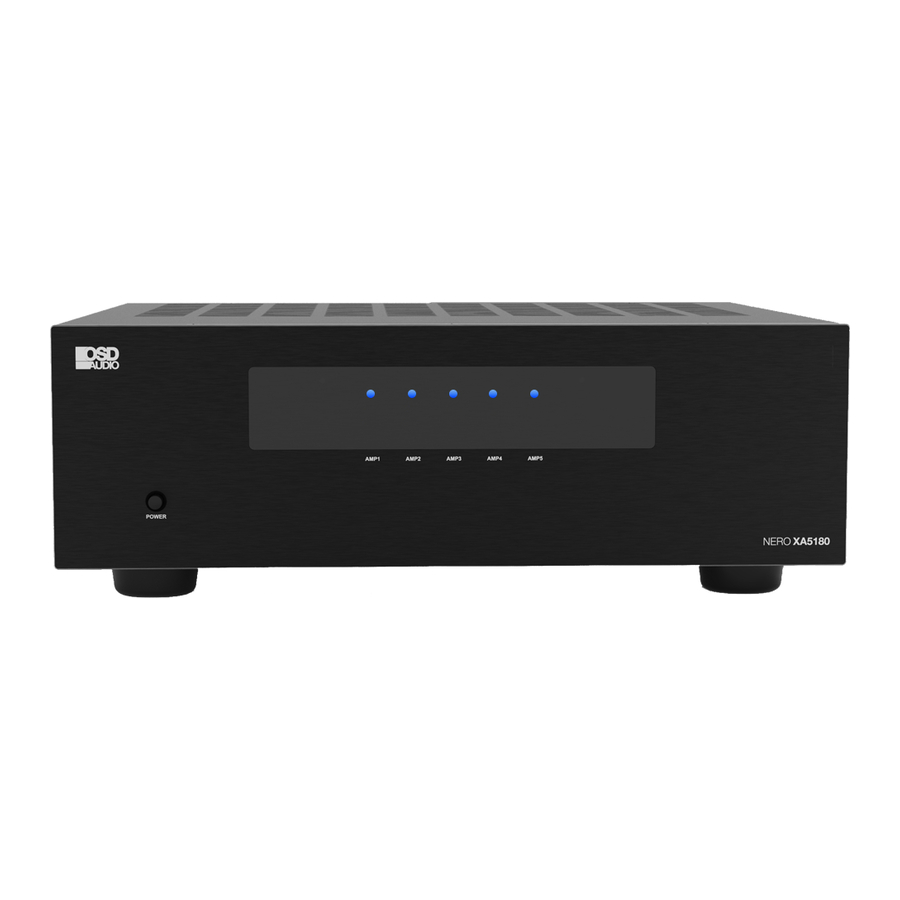 OSD NERO XA5180 - Home Theater Amplifier Manual