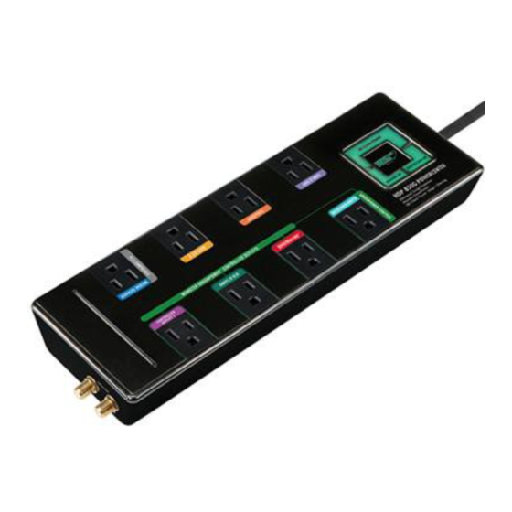 Monster Power Power GreenPower HDP 850G PowerCenter Instructions And Warranty Information