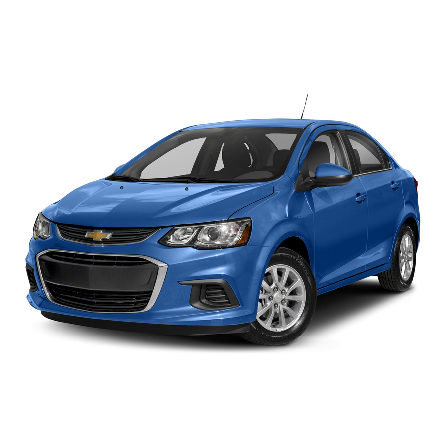 Chevrolet Sonic 2018 Manuals