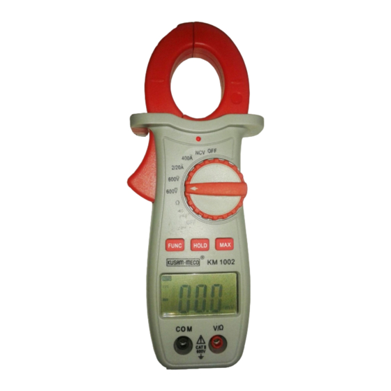 Kusam-meco KM 1002 User Manual