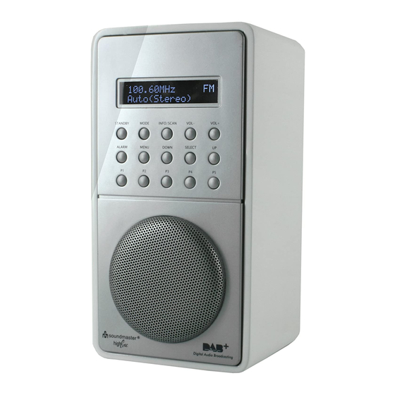 SOUNDMASTER highline DAB100 English Manual